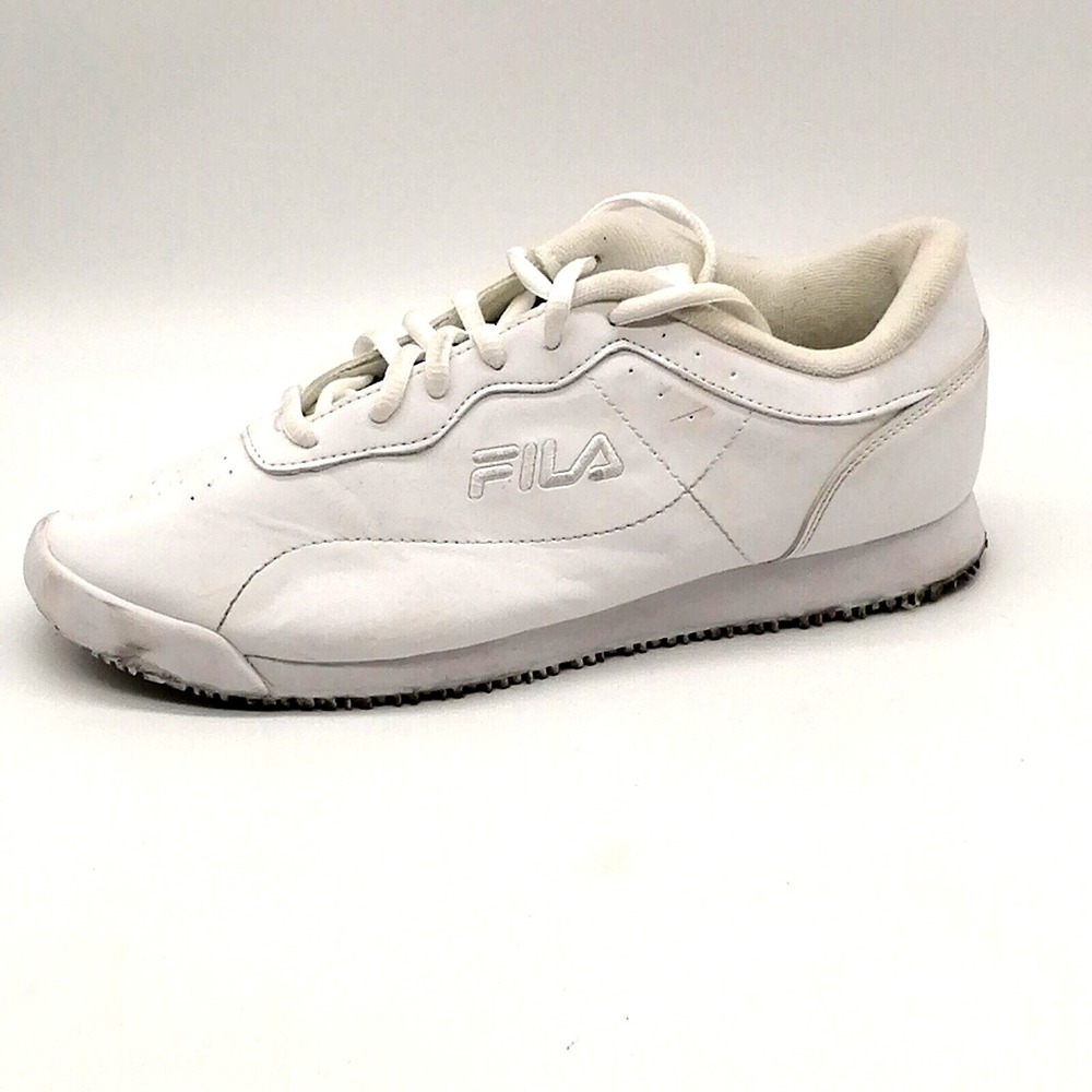 Fila Shoes Womens White 9 Leather Running Sneakers Working ASTM F2913-11
